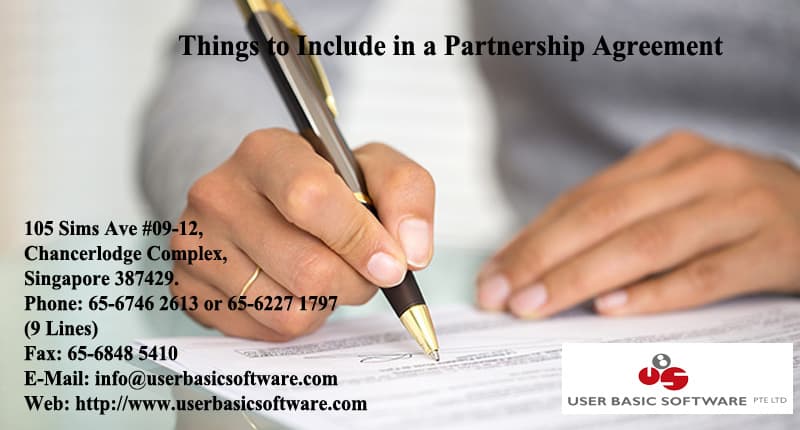 Things to Include in a Partnership Agreement