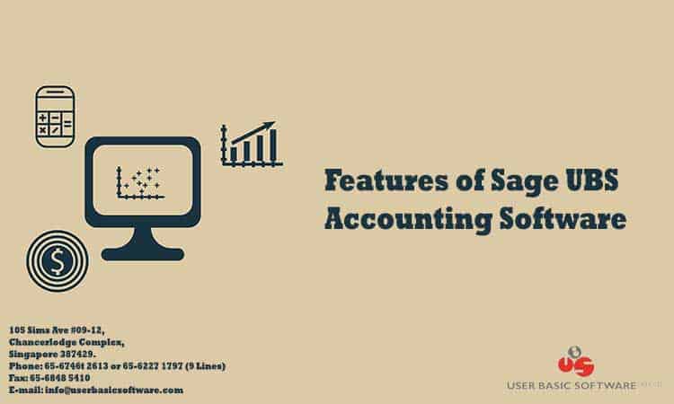 Features of Sage UBS Accounting Software