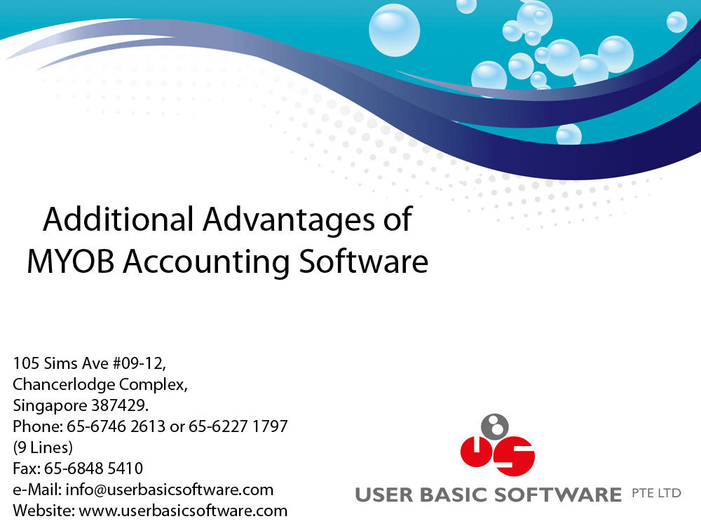 Additional Advantages of MYOB Accounting Software