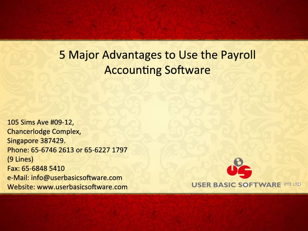 5 Major Advantages to Use the Payroll Accounting Software ...